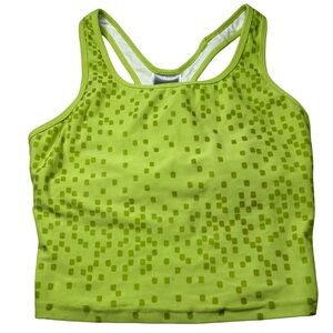 Nike Womens Sz M Green DriFit Wireless Unpadded Sports Tank Top NWT!!